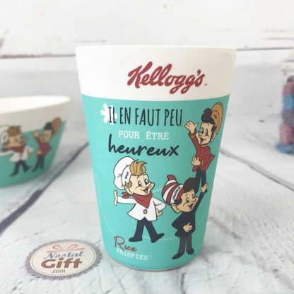 Verre en Bambou Kellogg's - Rice Krispies - "Il en faut peu pour être heureux"