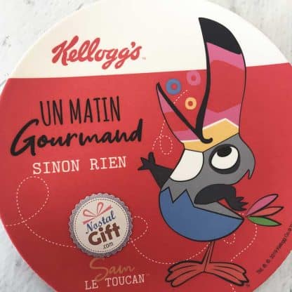 Assiette en Bambou Kellogg's - Froot Loop (Sain le toucan) - "Un matin gourmand sinon rien" – Image 2