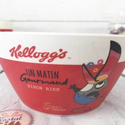 Verre en Bambou Kellogg's - Froot Loop (Sain le toucan) - "Un matin gourmand sinon rien"