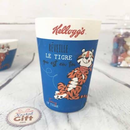 Verre en Bambou Kellogg's - Froot Loop (Sain le toucan) - "Un matin gourmand sinon rien"