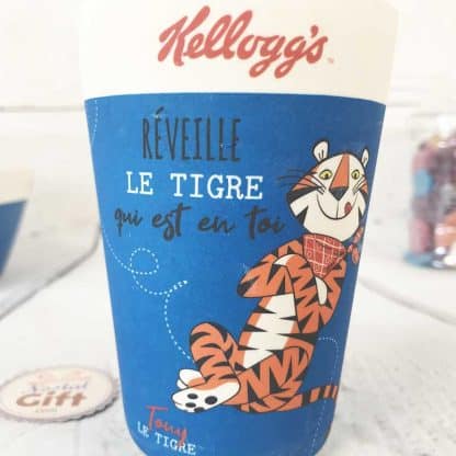 Verre en Bambou Kellogg's - Froot Loop (Sain le toucan) - "Un matin gourmand sinon rien"