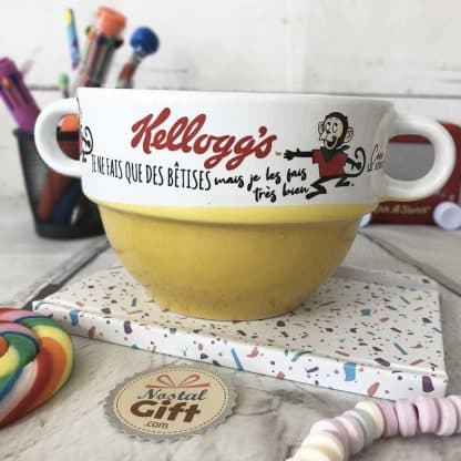 Bol à double anses Kellogg's vintage - Frosties, Coco Pops, Rice Krispies et Froot Loop – Image 2