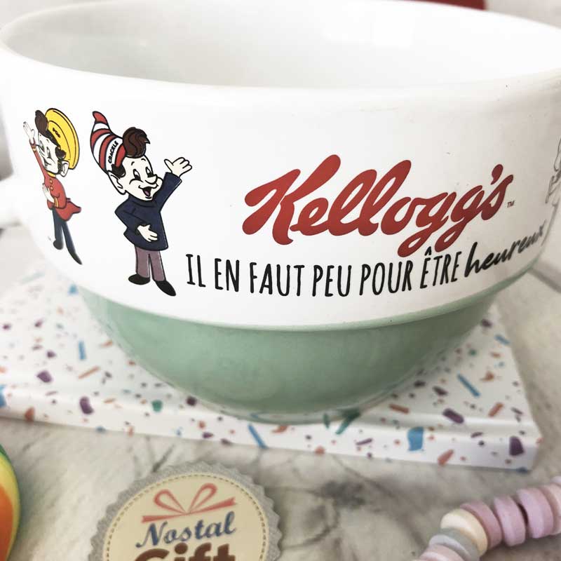Bol à double anses Kellogg's vintage - Frosties, Coco Pops, Rice Krispies  et Froot Loop
