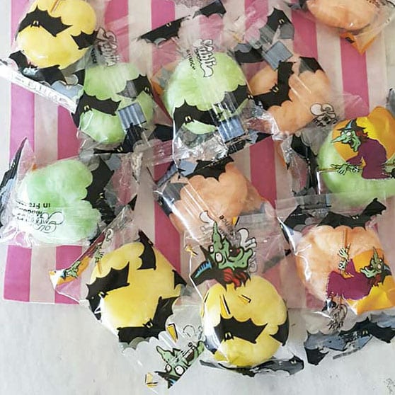 Bonbons Citrouilles Fourrés Poudre x10 - Bonbon Halloween - Fabriqué en France