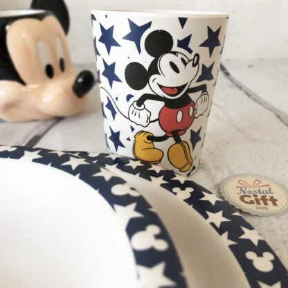 Coffret repas bébé en bambou (Mickey) – Image 2