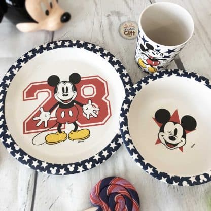 Coffret repas bébé en bambou (Mickey)