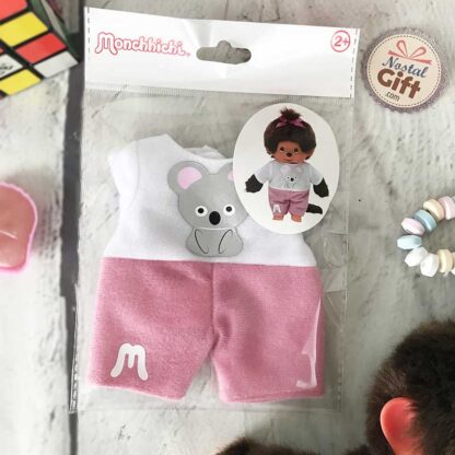 Vêtements Peluche Monchhichi Kiki Rose