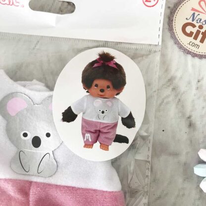 Vêtements Peluche Monchhichi Kiki Rose