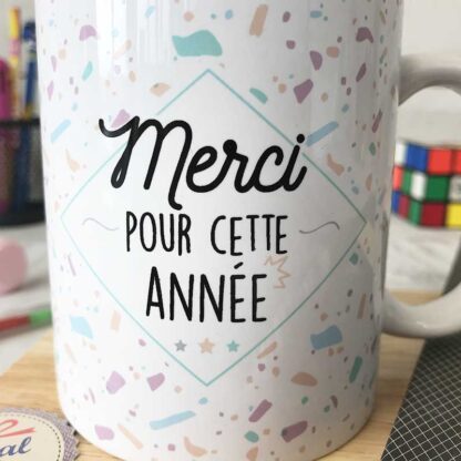 Carnet A6 "Merci pour cette année" - Cadeau maîtresse, de fin d'année...