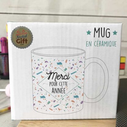 Carnet A6 "Merci pour cette année" - Cadeau maîtresse, de fin d'année...