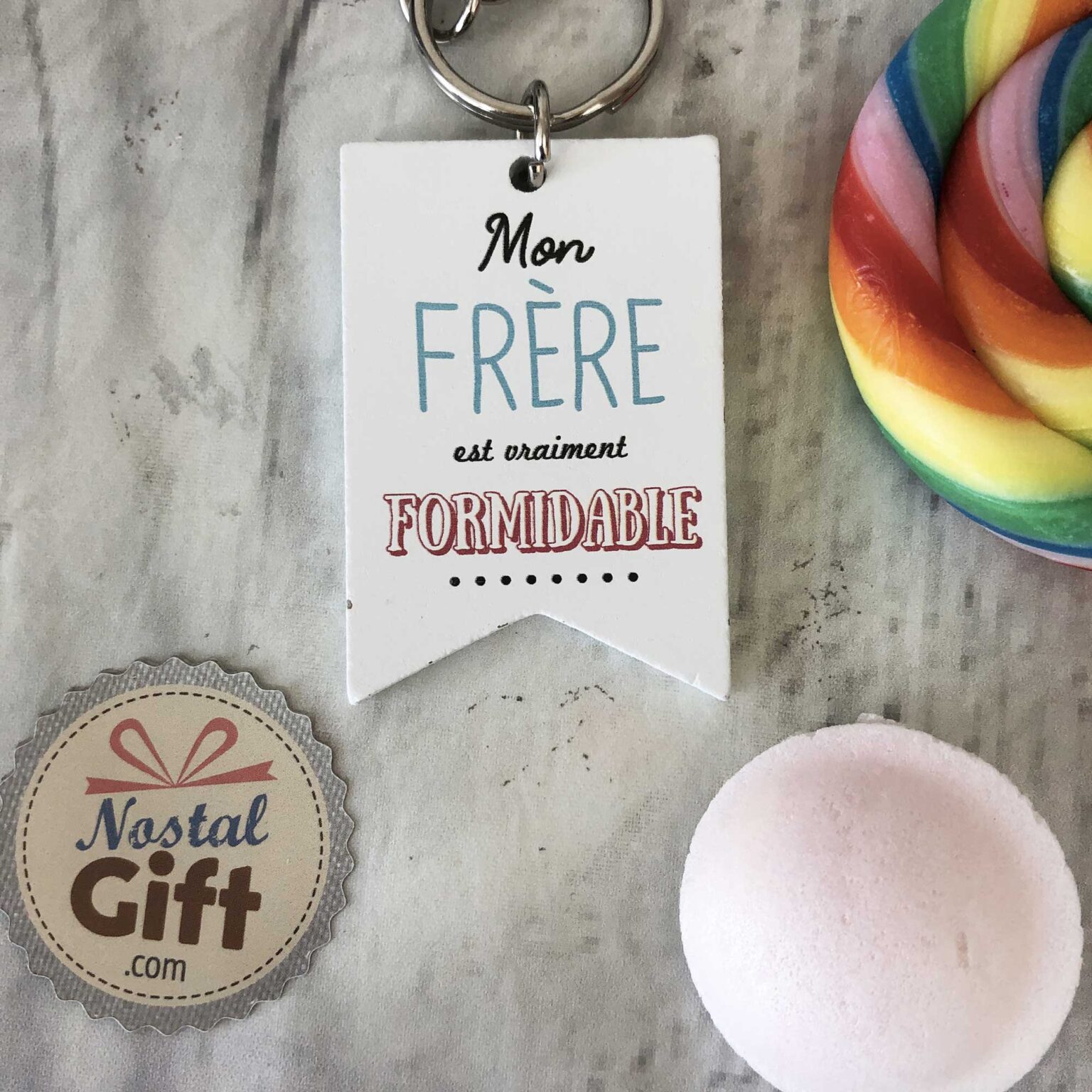 Idee Cadeau Frere Noel Porte Clés Frère - Cadeau Frère Ou Beau Frère Porte Clefs - Cadeau Cadeau Pour Frere Noel
