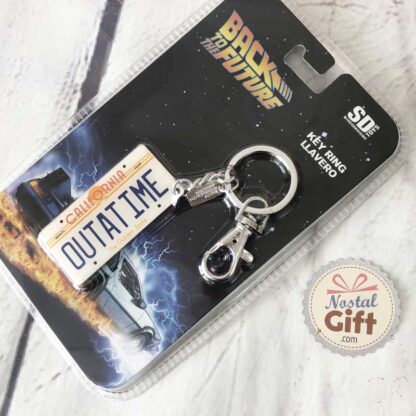 Retour vers le Futur - Porte clés plaque Delorean "Outatime" – Image 2