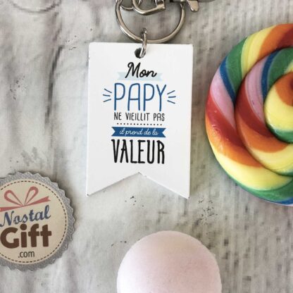 Porte clé famille "Mon papy"