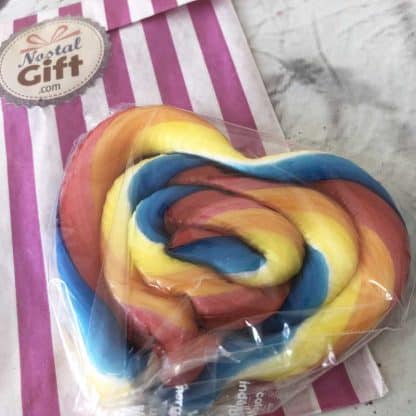 Sucette coeur de fête foraine - Mandarine – Image 2