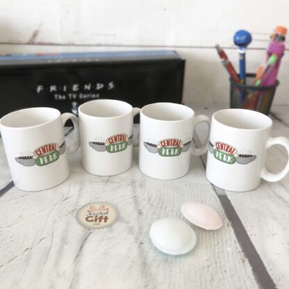 Tasse à café Friends x 4 - Central Perk blanc