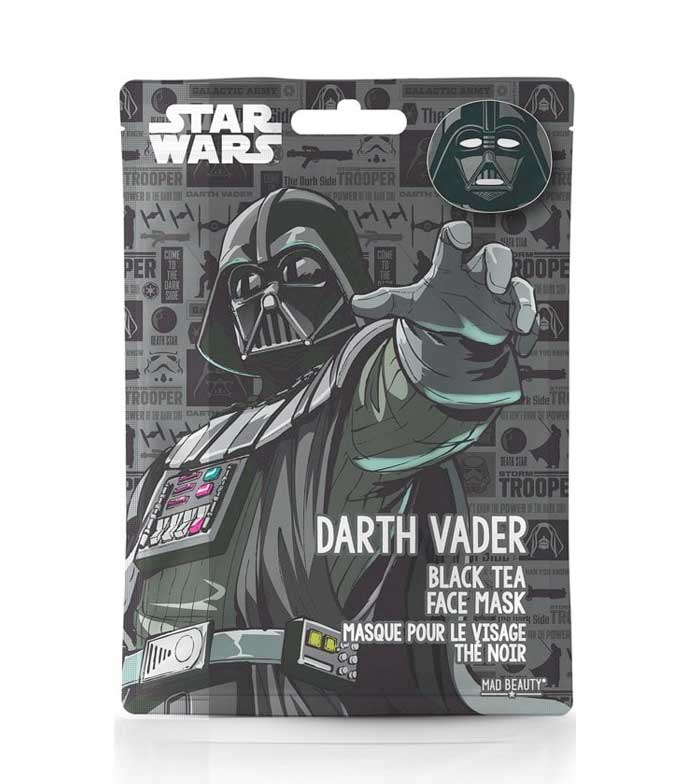 Masque en tissu infusé au thé noir - Dark Vador Star Wars