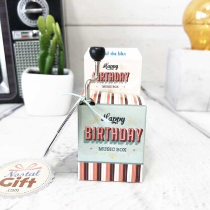 Boite à musique en métal - Happy Birthday