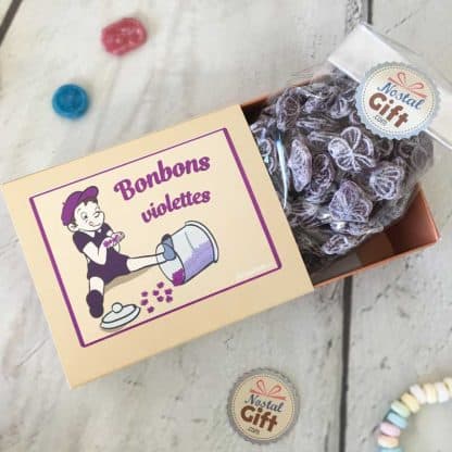 Boîte de bonbons violettes - 200g – Image 2