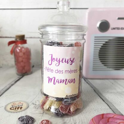 Bonbonnière maman - 300g mix de bonbons anciens - Joyeuse fêtes des mères maman