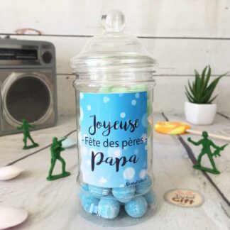 Bonbonnière Papa - Kysmache 300g - "Joyeuse fête des pères Papa"
