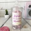 Bonbonnière maman – "Joyeuse fête des mères" - 20 bonbons Cœur poudre