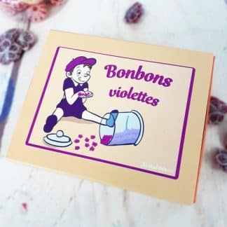 Boîte de bonbons violettes - 200g