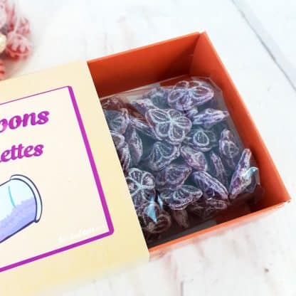 Boîte de bonbons violettes - 200g