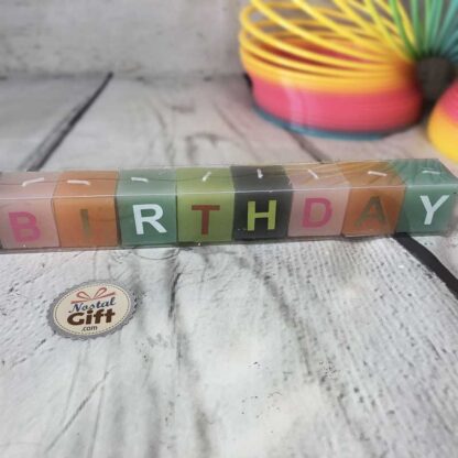 Bougies Happy Birthday (1 bougie par lettre)