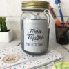 Bougie Jar "Merci Maître pour cette année" - Cadeau maître