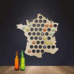 Carte de France - Caspules de bières à collectionner