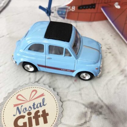Miniature Fiat 500 -Bleu ciel