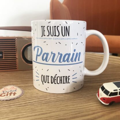 Mug "Je suis un parrain qui déchire" - Cadeau parrain