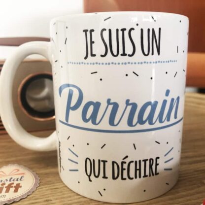 Mug "Je suis un parrain qui déchire" - Cadeau parrain