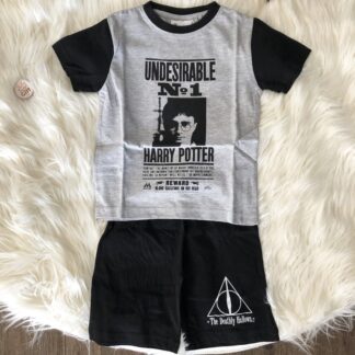 Harry Potter - Ensemble T-shirt et short gris et noir pour enfant