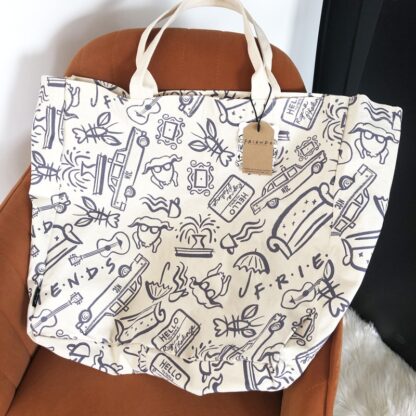 Friends - Grand Sac tote bag en coton