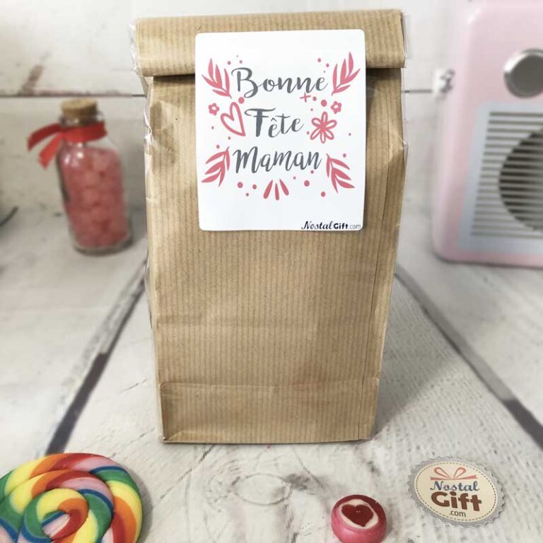 Sachet Bonbon années 90 Bonne fête maman