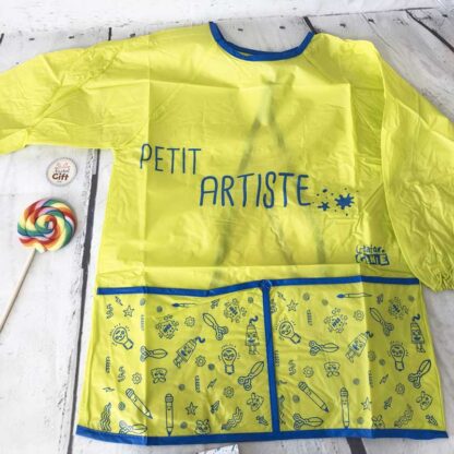 Tablier enfant scratch au dos - Vert