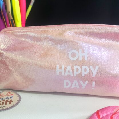 Grande trousse rose holographique  - OH HAPPY DAY!