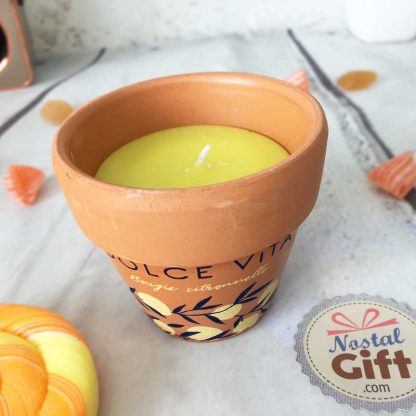 Bougie à la citronnelle - Terracotta