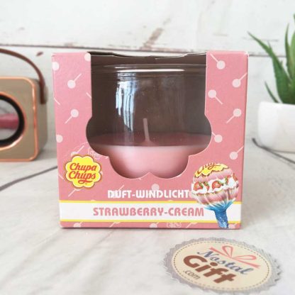 Bougie jar - Chupa Chups - Crème de Fraise