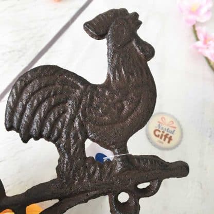 Cloche en fer vintage - coq – Image 2