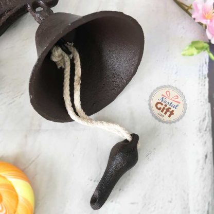 Cloche en fer vintage - coq – Image 3