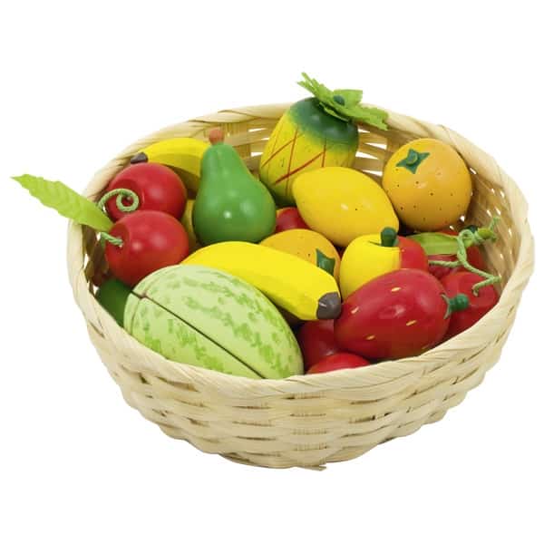 Jeux en bois - Corbeille de fruits