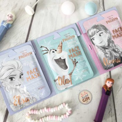 Coffret 3 masques en tissus pour le visage - La reine des neiges ( Disney)
