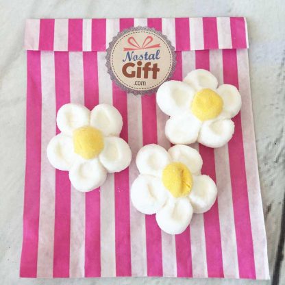 Anti-Gaspi Bonbons guimauve fleurs géantes x3