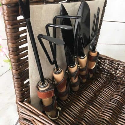 Set de jardinage en osier - marron – Image 3