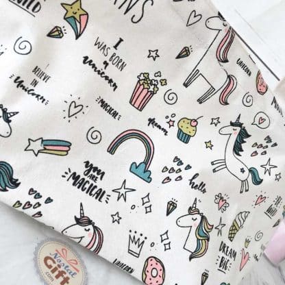 Sac à main en toile licorne – Image 3