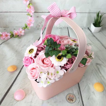 Bouquet de savon et panier - Roses "Edition limité"