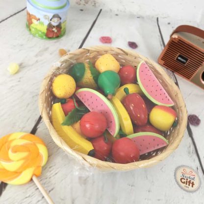 Jeux en bois - Corbeille de fruits
