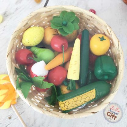 Jeux en bois - Corbeille de fruits et légumes – Image 3
